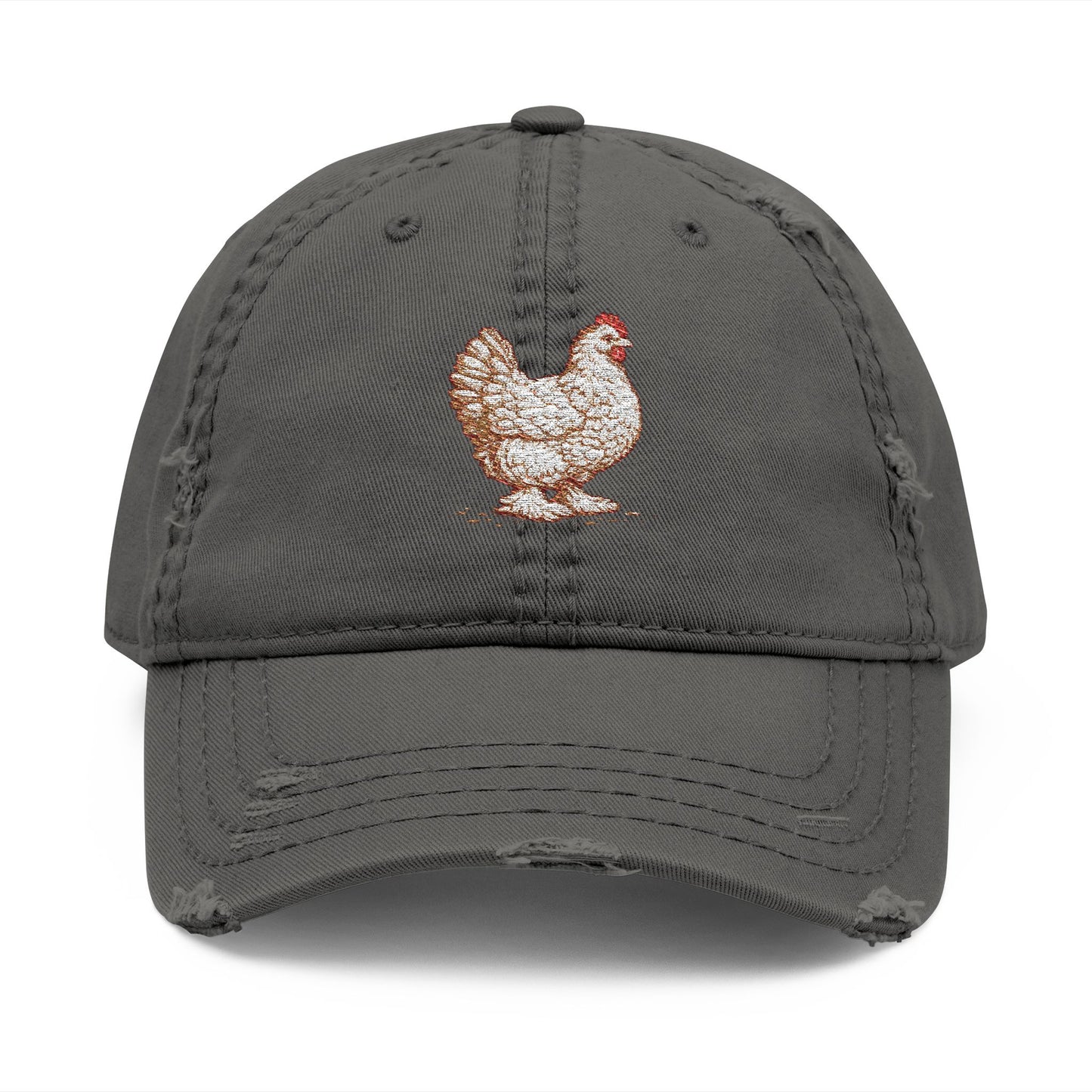 Embroidered Chicken Dad Hat – Fort Fluffy Butt Chicken Cap | Backyard Chicken Gift