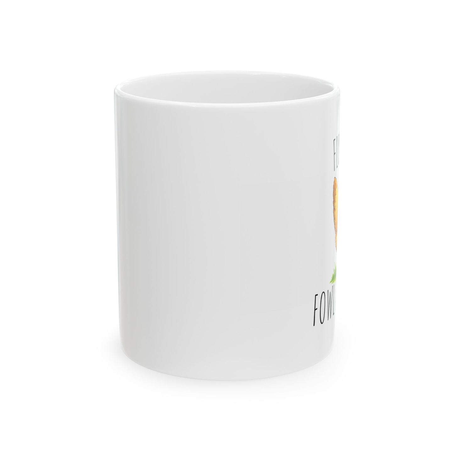 Fluent in Fowl Language Chicken Mug | Ceramic Coffee Mug 11oz 15oz | Daisy The Buff Orpington