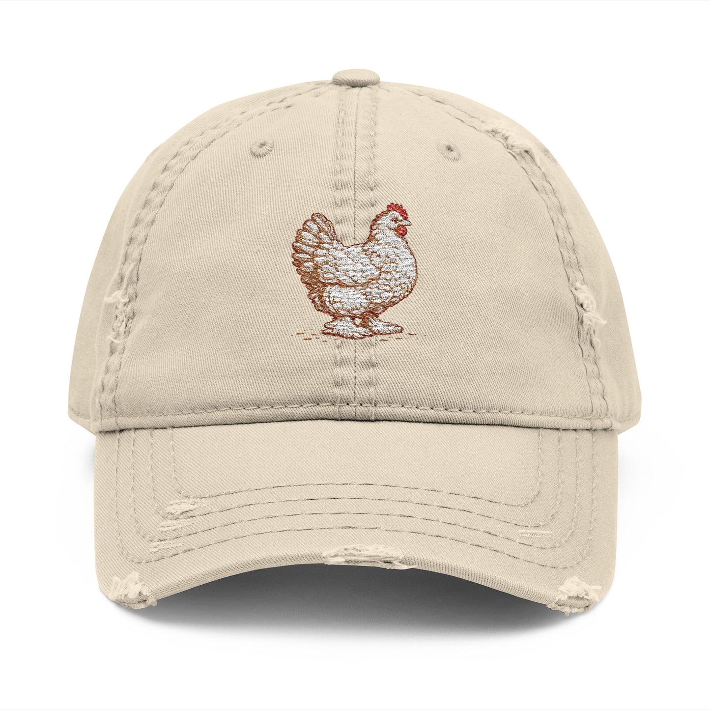 Embroidered Chicken Dad Hat – Fort Fluffy Butt Chicken Cap | Backyard Chicken Gift