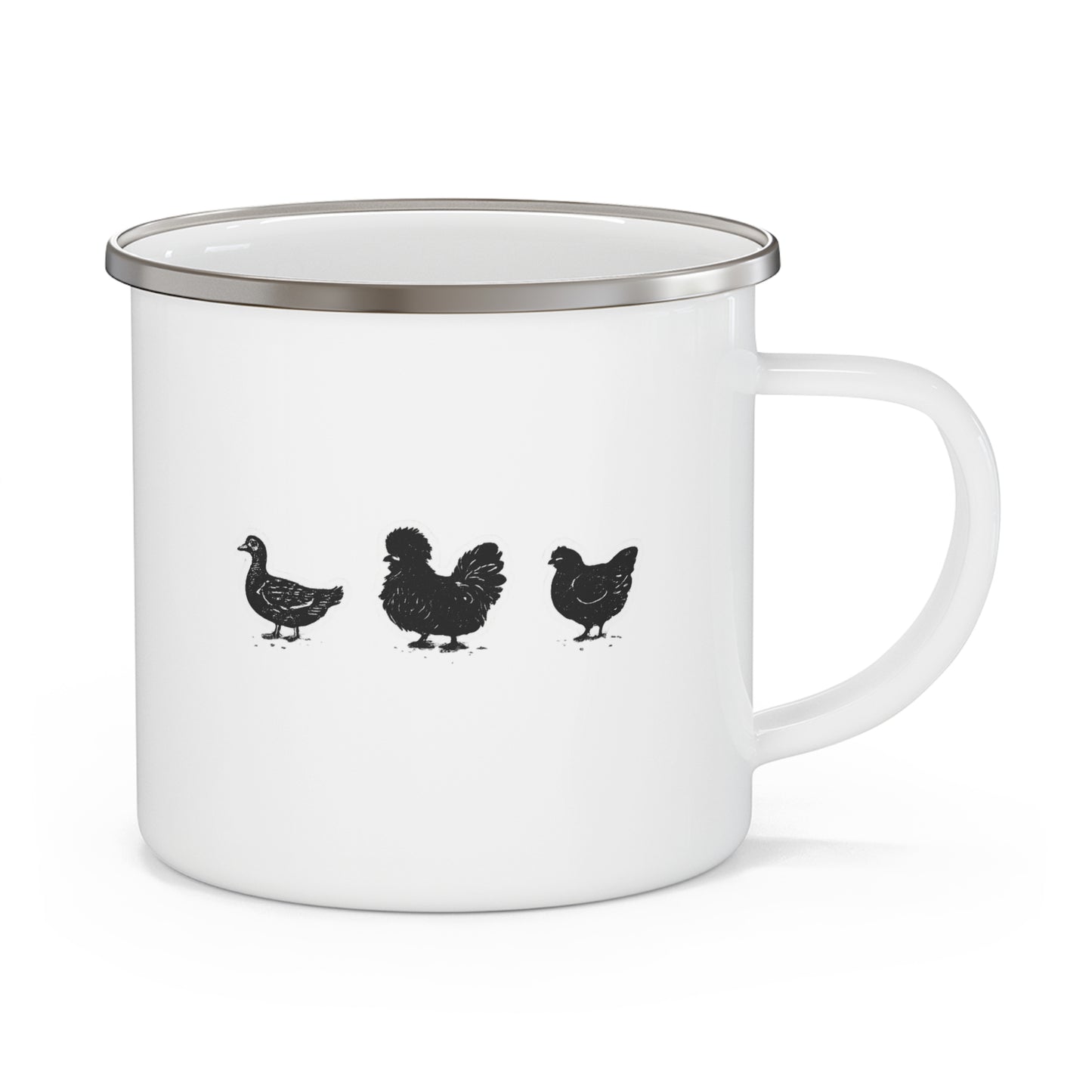 Fort Fluffy Butt Camp Mug – Chicken Enamel Mug | Colorado Springs