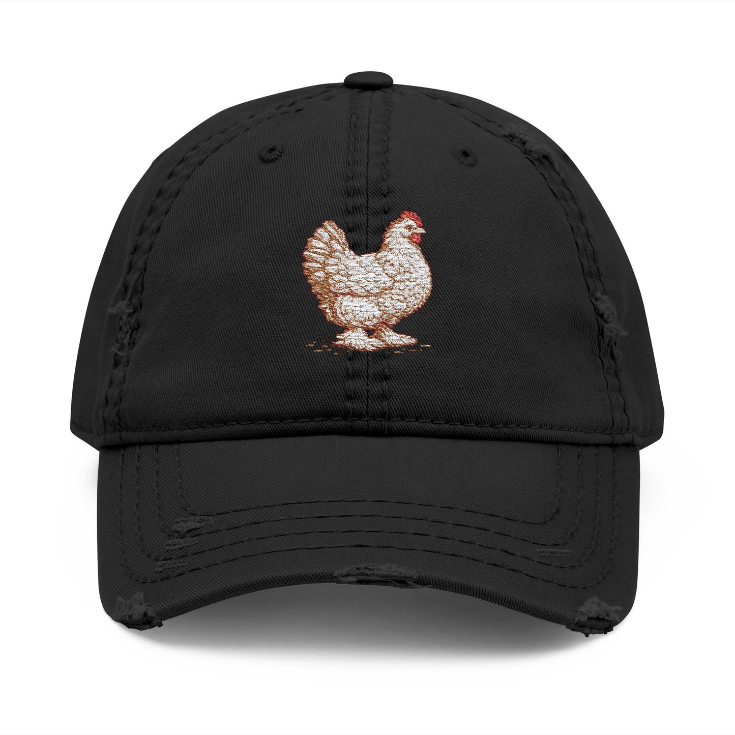 Embroidered Chicken Dad Hat – Fort Fluffy Butt Chicken Cap | Backyard Chicken Gift